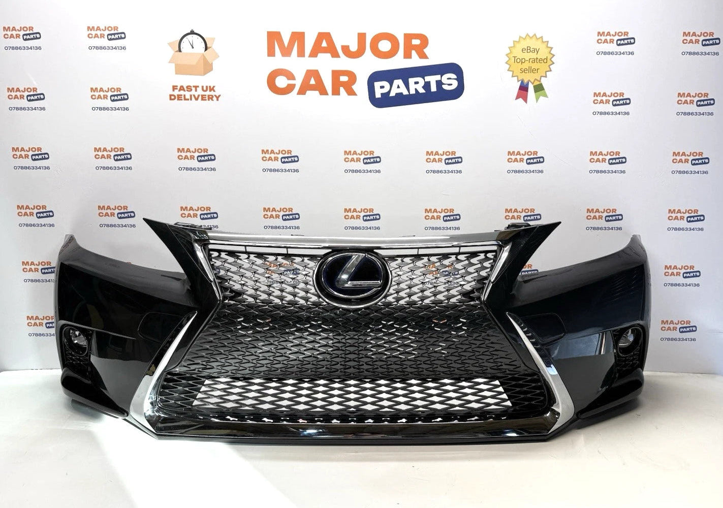 Lexus CT 200h 2014-2020 Front Bumper With Grilles F-Sport Grey