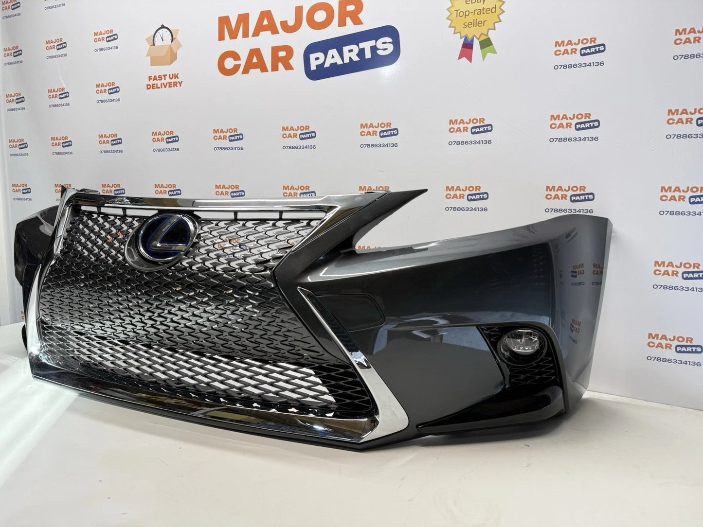 Lexus CT 200h 2014-2020 Front Bumper With Grilles F-Sport Grey