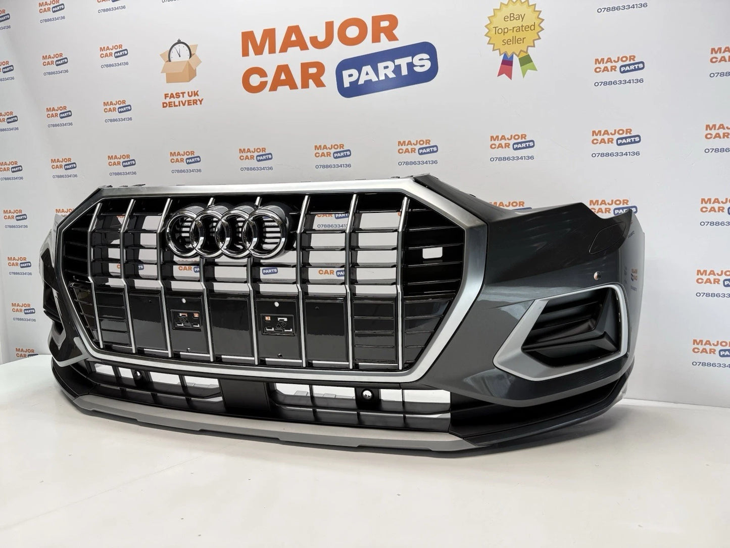 Audi Q3 S Line 2019-2025 Complete Front Bumper With Grilles