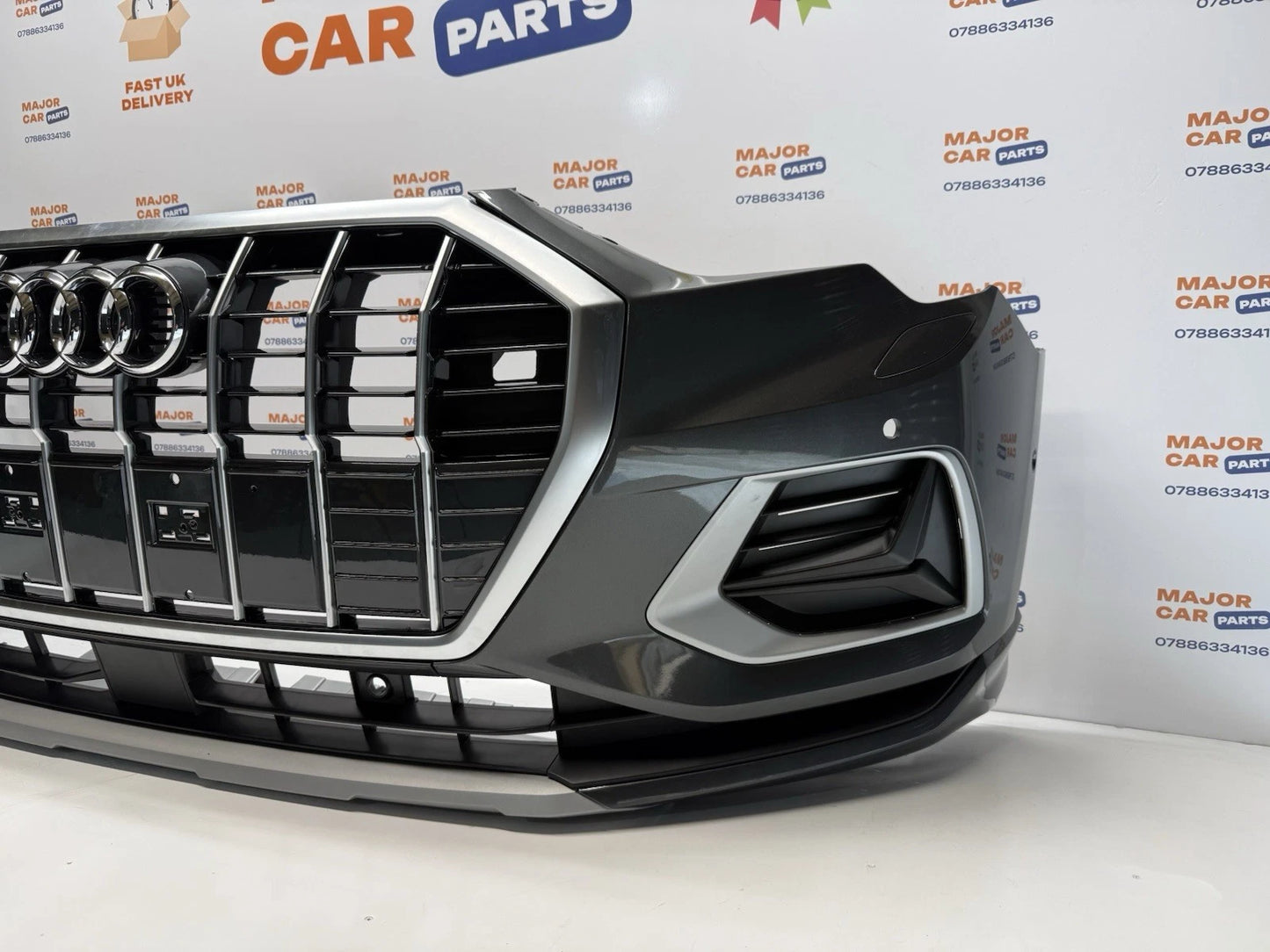 Audi Q3 S Line 2019-2025 Complete Front Bumper With Grilles