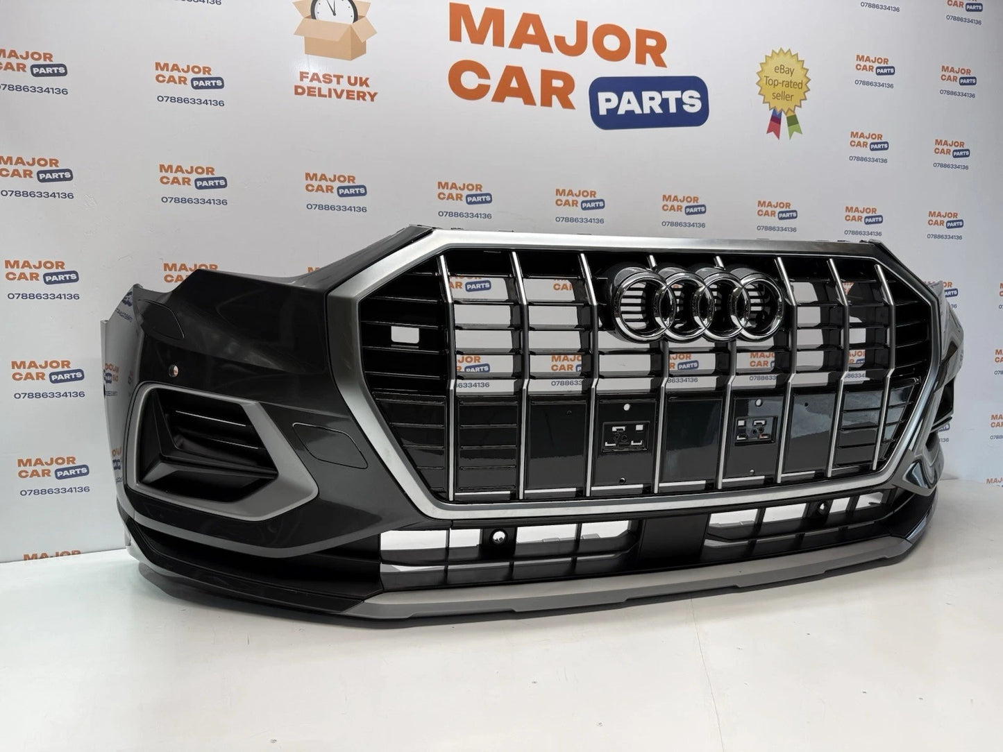 Audi Q3 S Line 2019-2025 Complete Front Bumper With Grilles