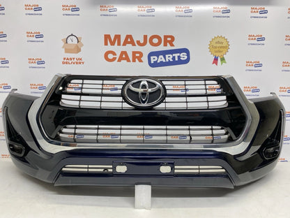 Toyota Hilux 2019-On Front Bumper with Grilles and Fog Lights / Navy Blue