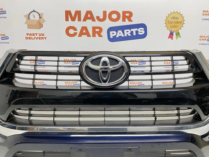 Toyota Hilux 2019-On Front Bumper with Grilles and Fog Lights / Navy Blue