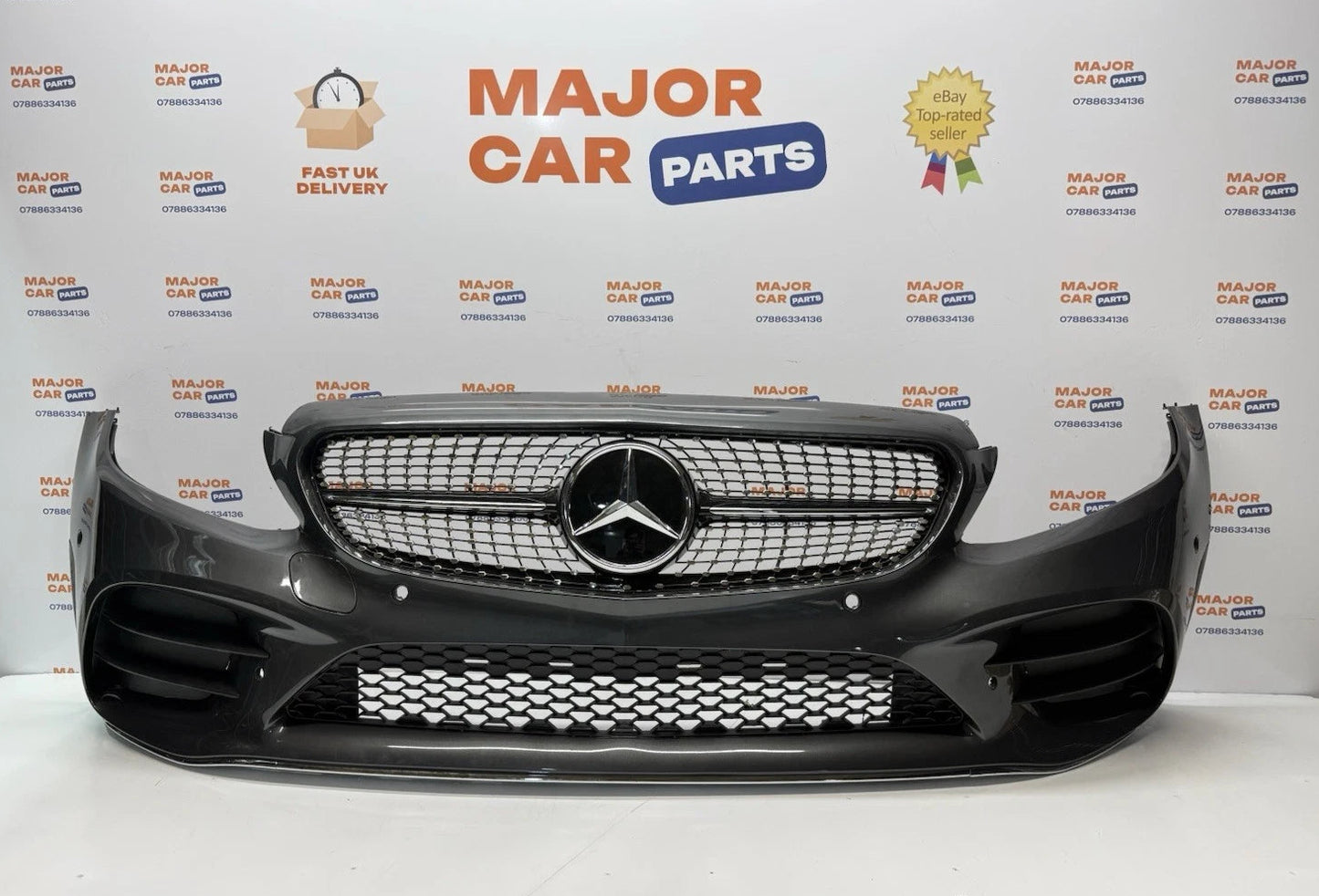 Mercedes-Benz C Class W205 2019-2021 Complete Front Bumper & Grilles / AMG Line