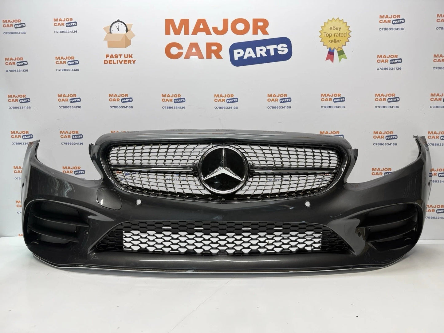 Mercedes-Benz C Class W205 2019-2021 Complete Front Bumper & Grilles / AMG Line