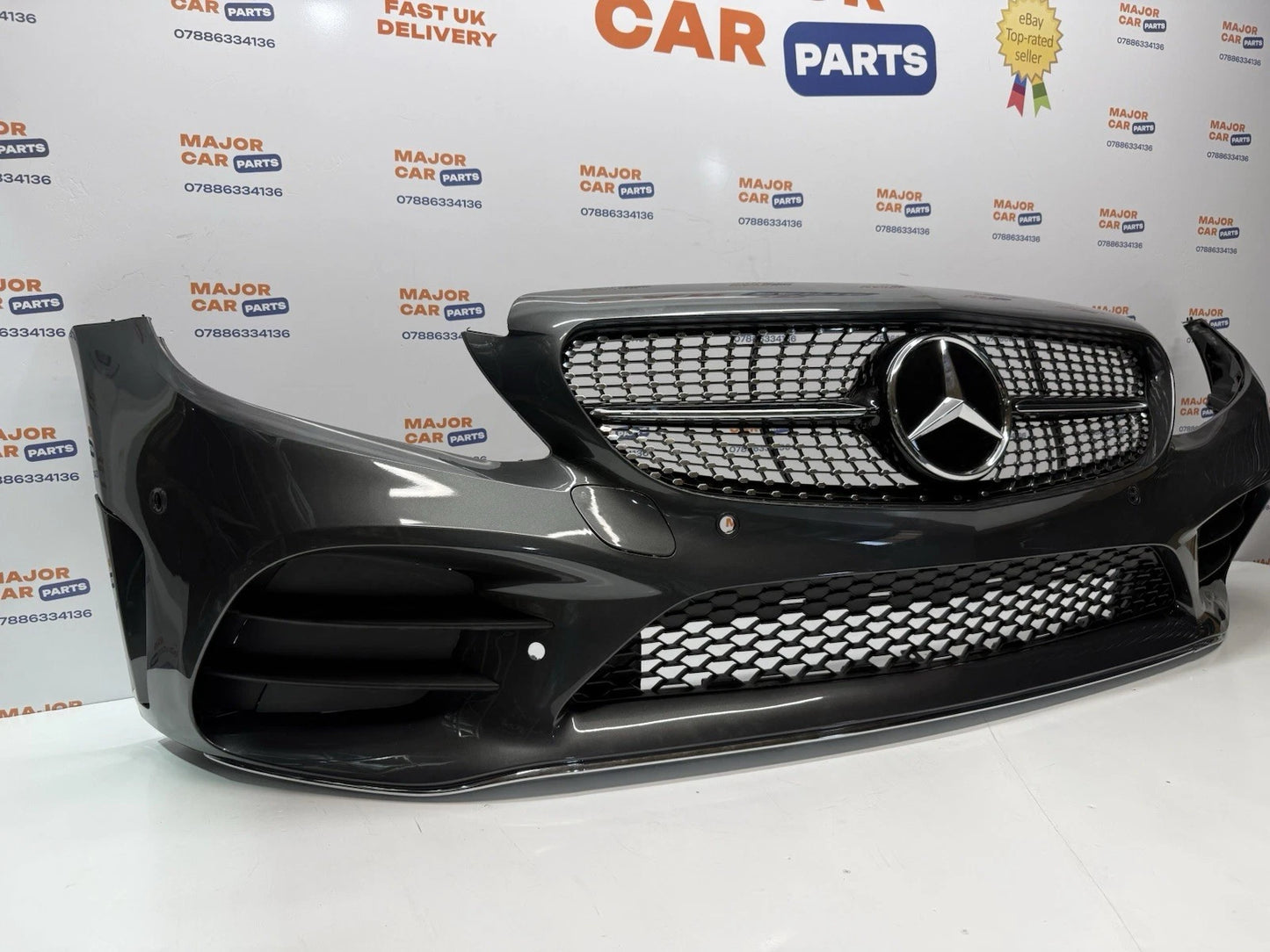 Mercedes-Benz C Class W205 2019-2021 Complete Front Bumper & Grilles / AMG Line
