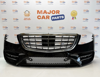 Mercedes-Benz S Class W222 2018-2020 Complete Front Bumper with Grilles / AMG