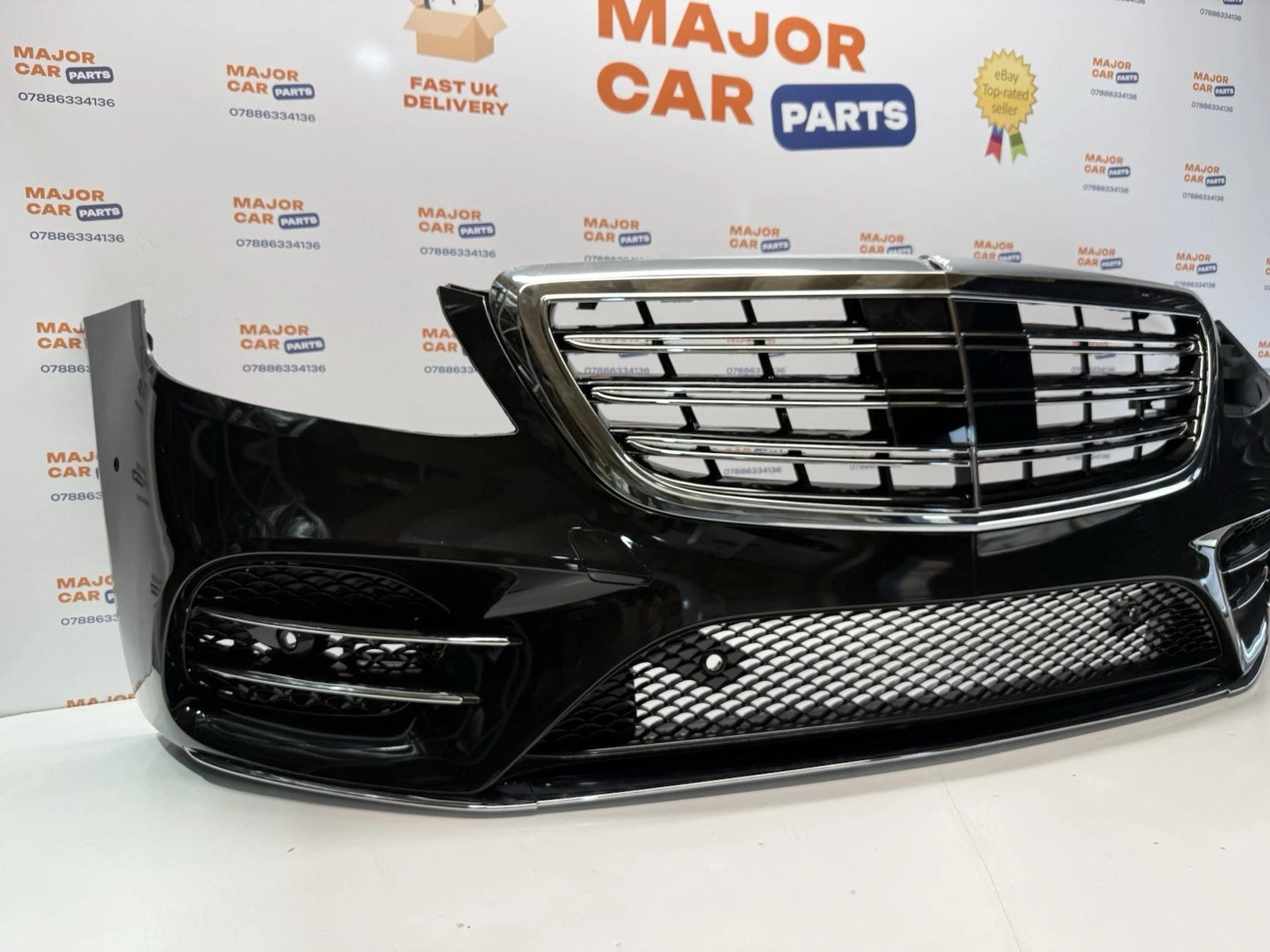 Mercedes-Benz S Class W222 2018-2020 Complete Front Bumper with Grilles / AMG