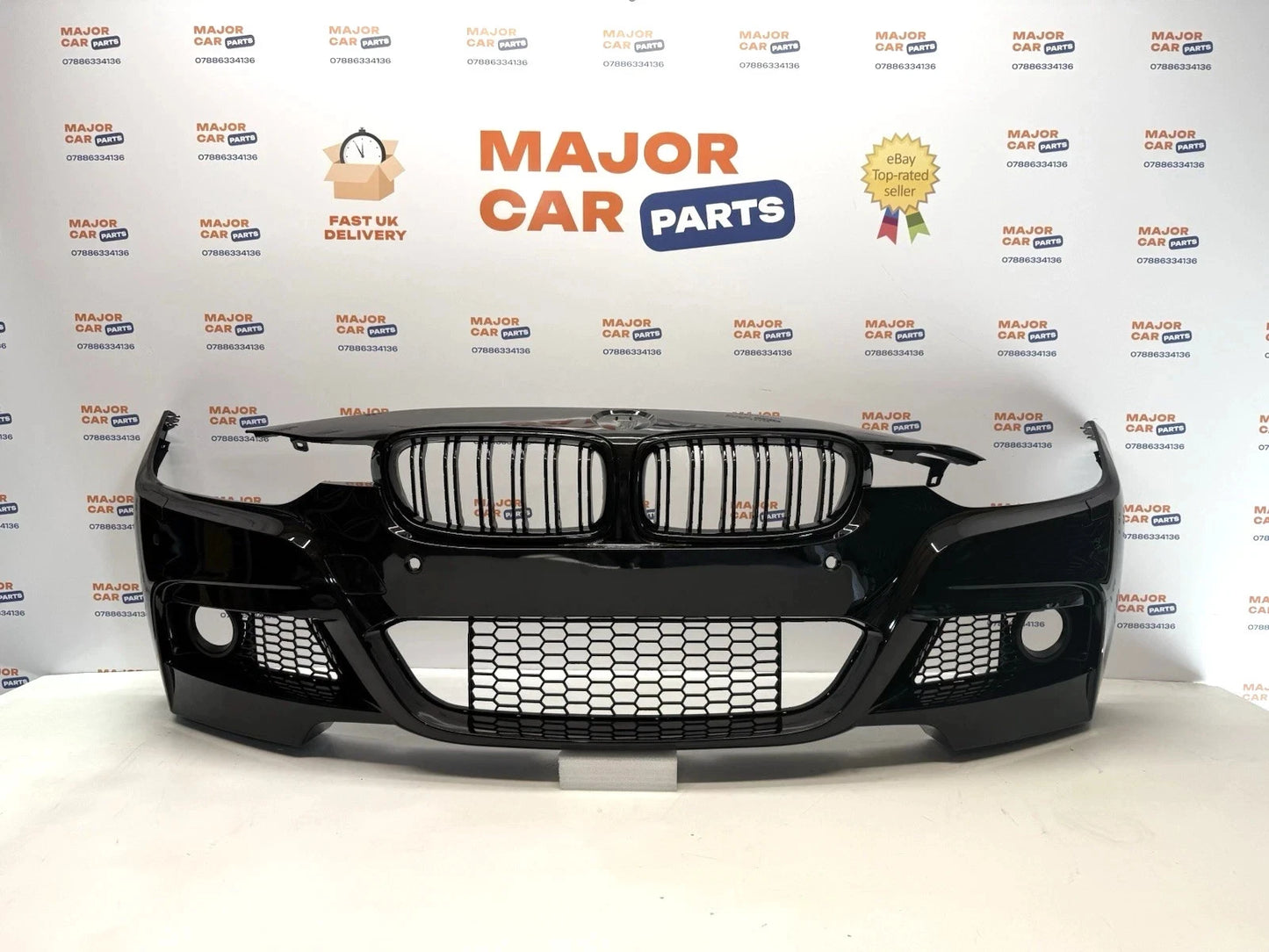 BMW 3 Series F30 2012-2018 Complete Front Bumper with Grilles / M Sport