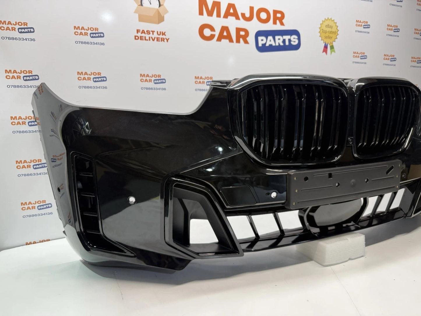 BMW X5 G05 LCI 2024-On Complete Front Bumper with Grilles / M Sport / Black