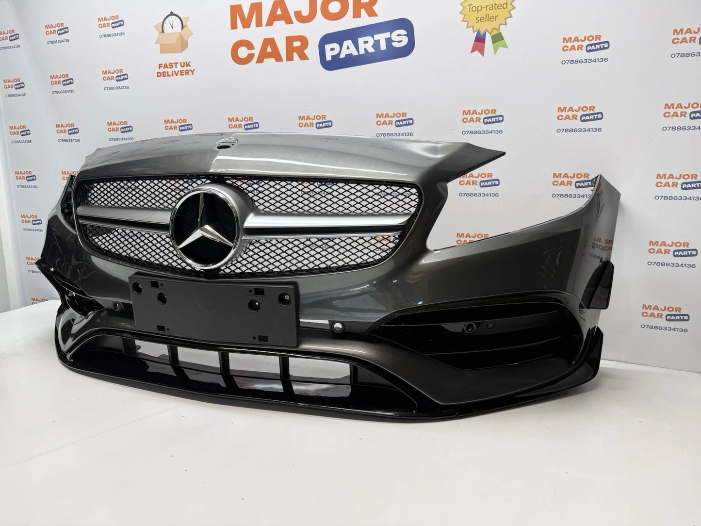 Mercedes-Benz A Class W176 2016–2018 AMG A45 Front Bumper with Diamond Grille