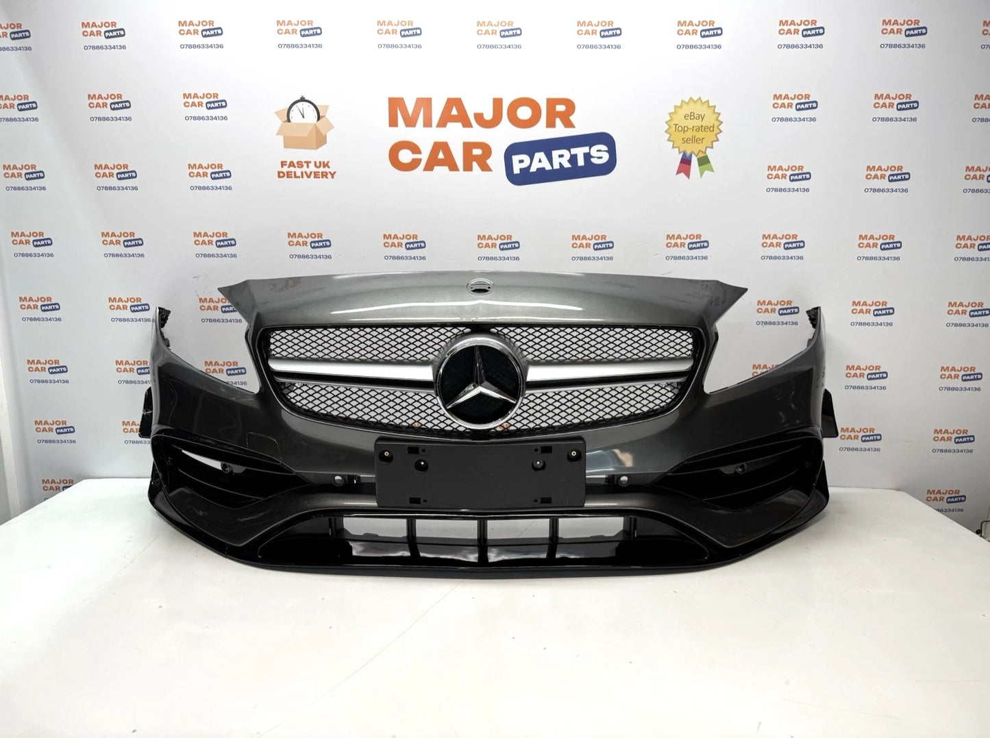 Mercedes-Benz A Class W176 2016–2018 AMG A45 Front Bumper with Diamond Grille