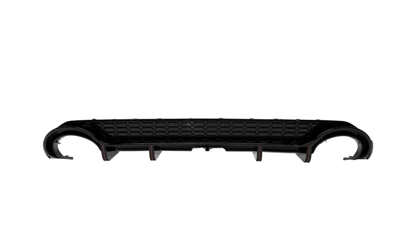 Audi A3 2020-2024 Rear Bumper Diffuser  Hatchback RS3 Look Upgrade Gloss Black