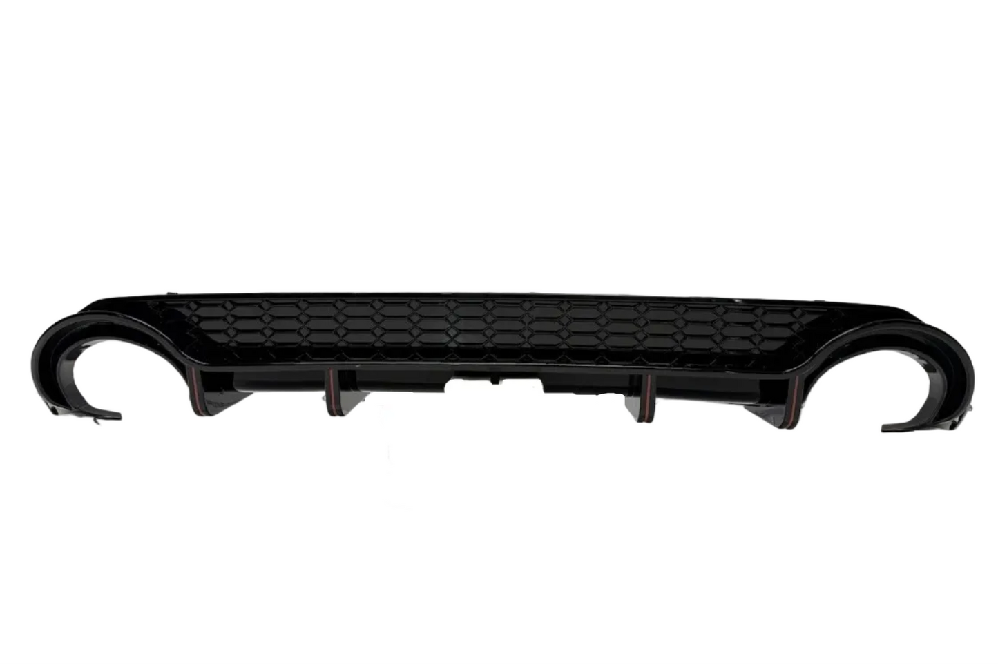 Audi A3 2020-2024 Rear Bumper Diffuser  Hatchback RS3 Look Upgrade Gloss Black