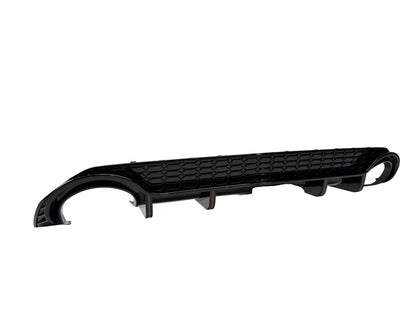Audi A3 2020-2024 Rear Bumper Diffuser  Hatchback RS3 Look Upgrade Gloss Black