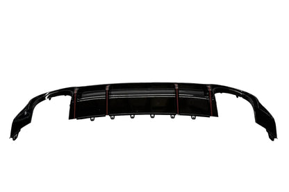 Audi A3 2020-2024 Rear Bumper Diffuser  Hatchback RS3 Look Upgrade Gloss Black