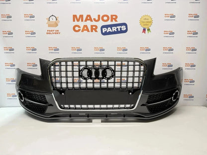 Audi Q5 8R S Line 2013-2016 Complete Front Bumper With Grilles / Grey