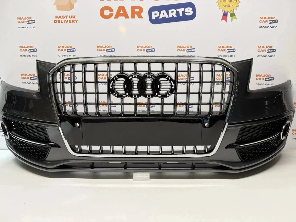 Audi Q5 8R S Line 2013-2016 Complete Front Bumper With Grilles / Grey