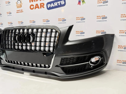 Audi Q5 8R S Line 2013-2016 Complete Front Bumper With Grilles / Grey