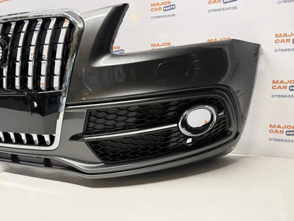 Audi Q5 8R S Line 2013-2016 Complete Front Bumper With Grilles / Grey