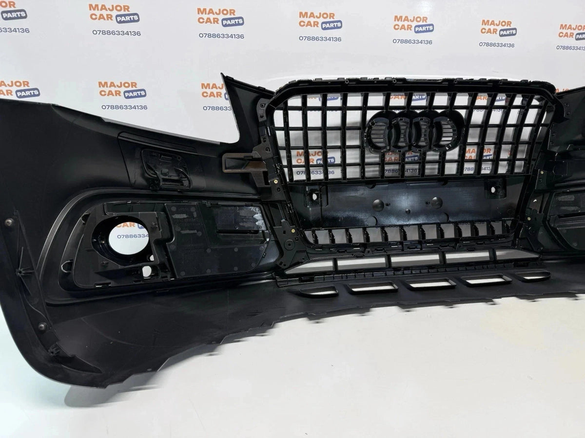 Audi Q5 8R S Line 2013-2016 Complete Front Bumper With Grilles / Grey