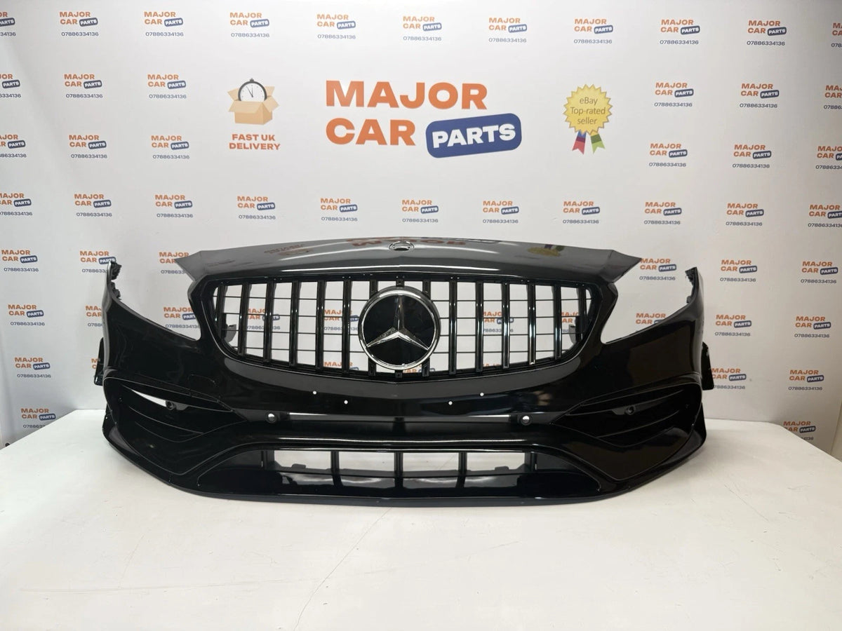 Mercedes-Benz A Class W176 2016-2018 AMG A45 Front Bumper with GT Grille / Black 