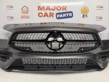Mercedes-Benz CLA C118 2019-2023 Front Bumper With Grilles / AMG Line / Grey