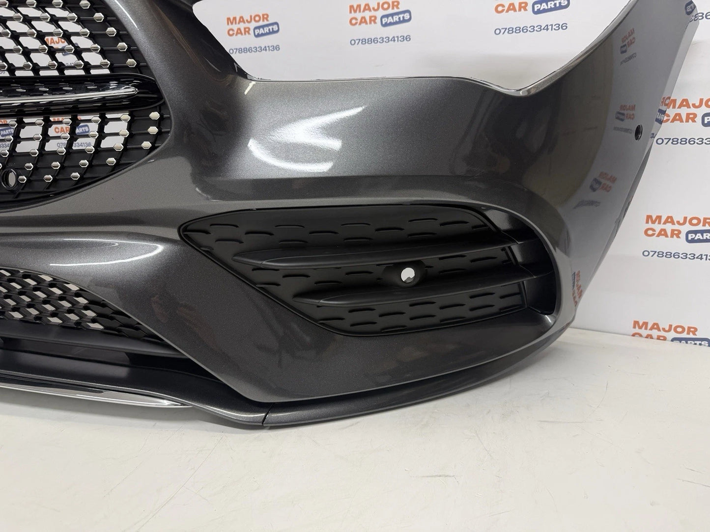 Mercedes-Benz CLA C118 2019-2023 Front Bumper With Grilles / AMG Line / Grey