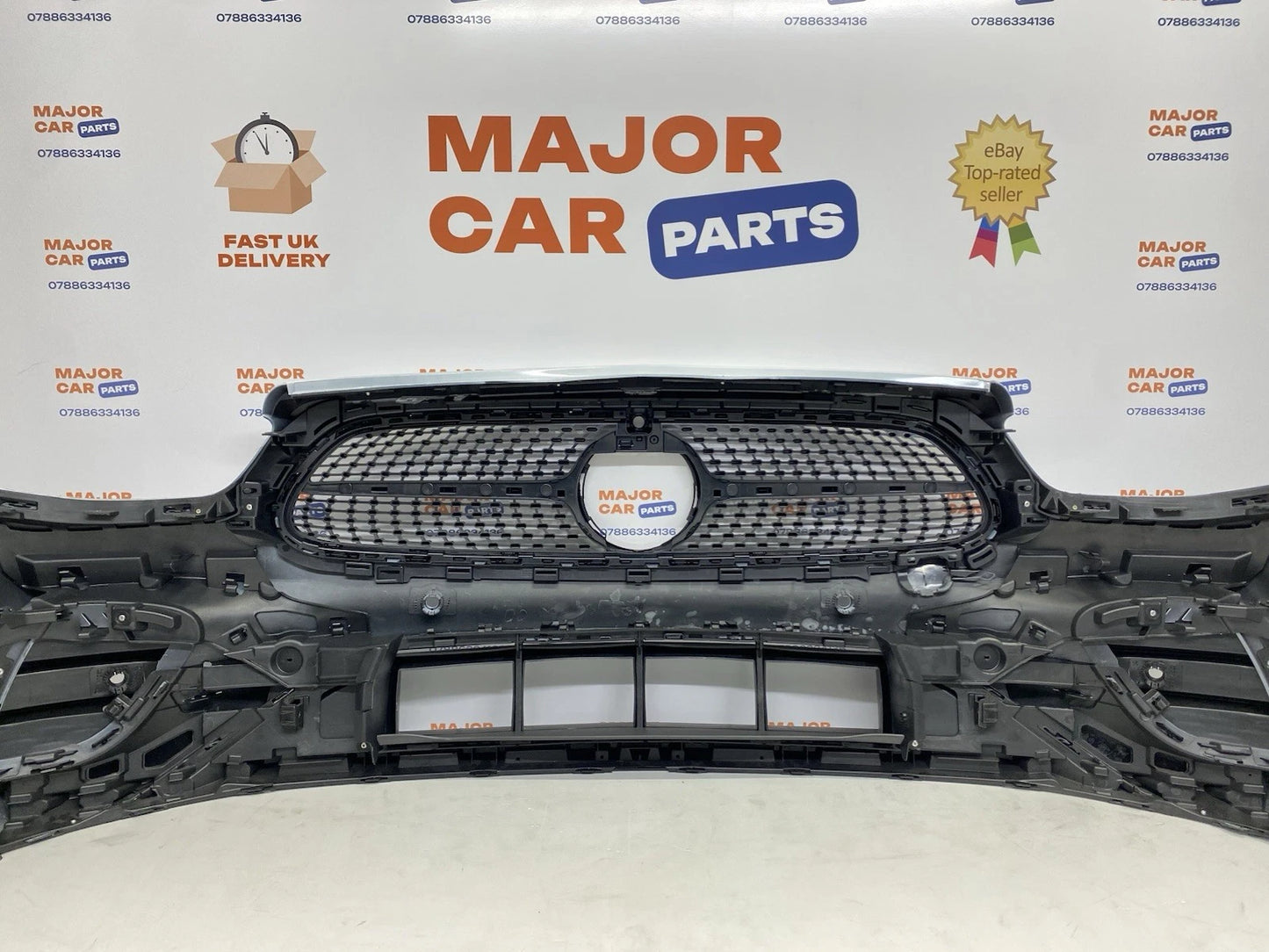 Mercedes-Benz E Class W213 AMG 2021-2024 Front Bumper with Grilles White / A2138857404