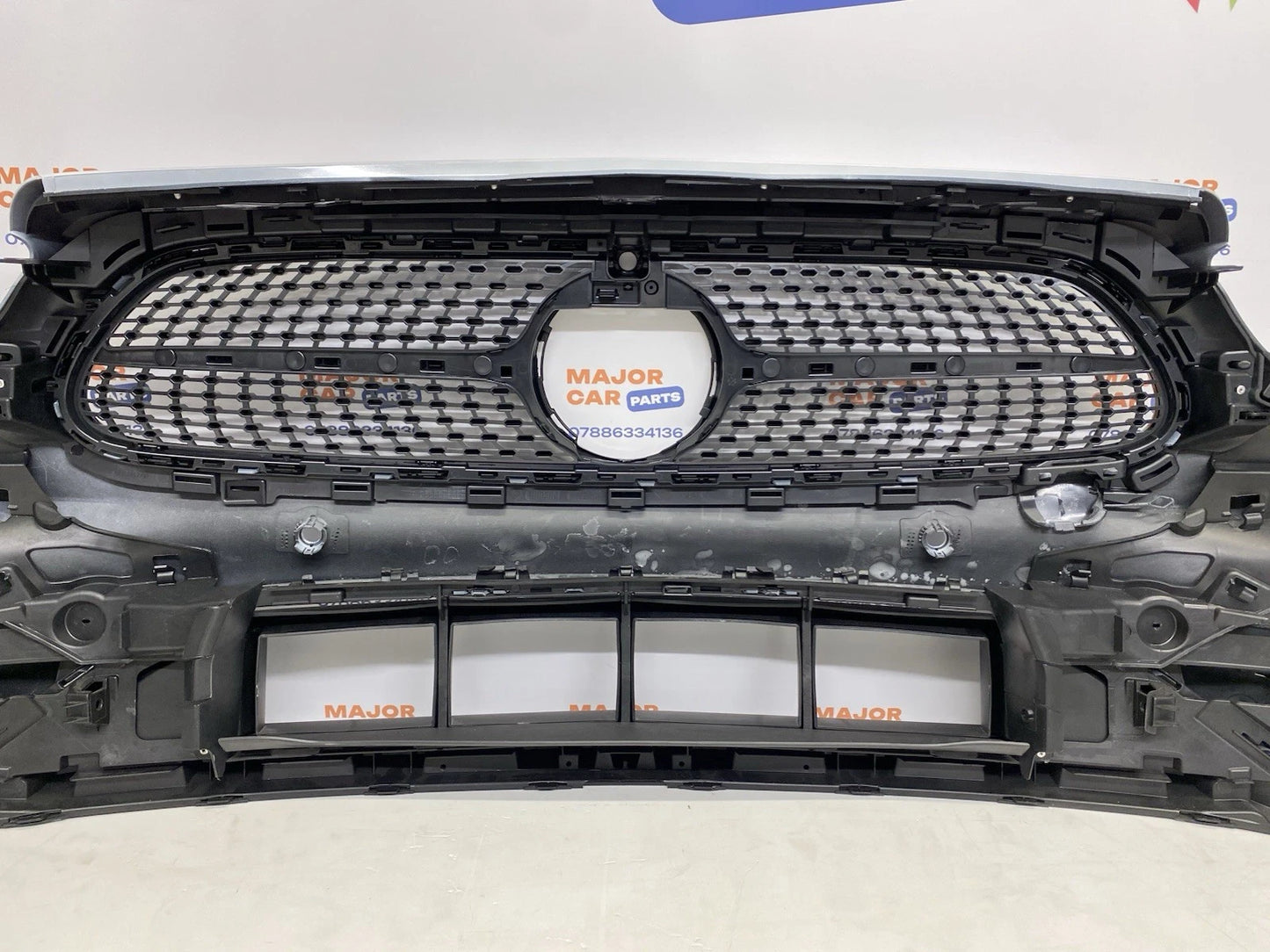 Mercedes-Benz E Class W213 AMG 2021-2024 Front Bumper with Grilles White / A2138857404