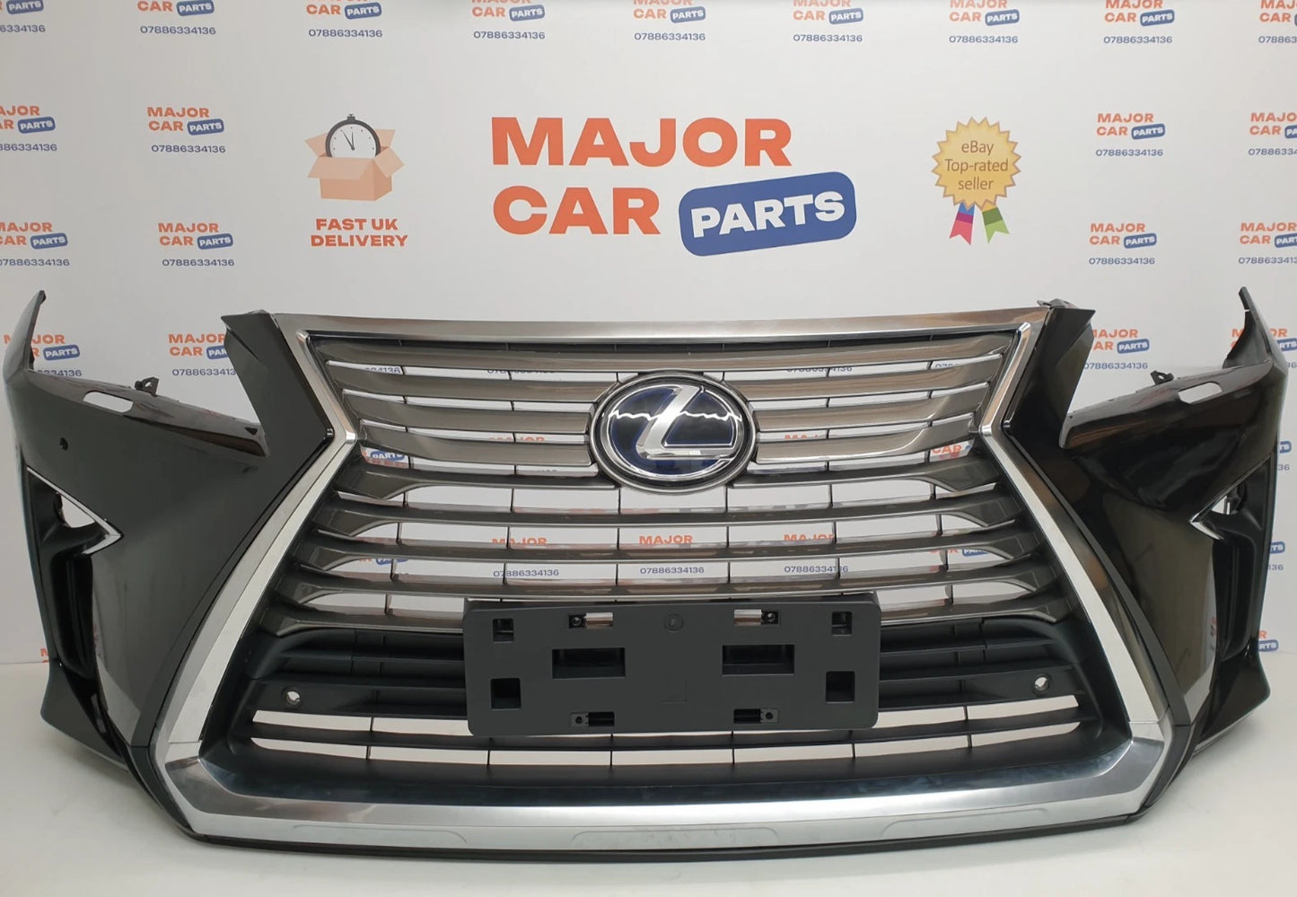 Lexus RX 450h 2016-2018 Complete Front Bumper with Grilles / Black