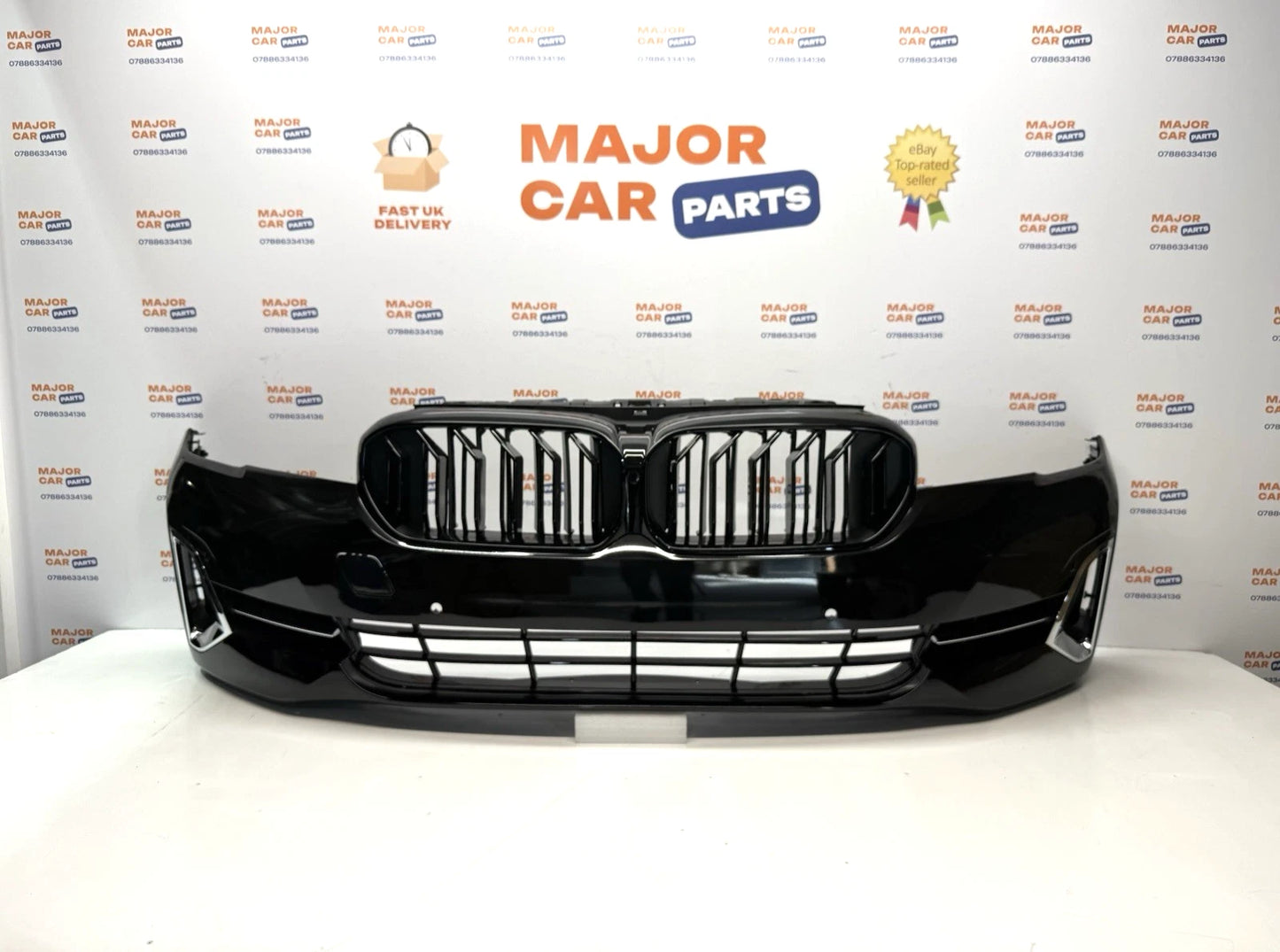 BMW 5 Series G30 LCI 2021-2023 Complete M Sport Front Bumper with Grilles / M5 Grille