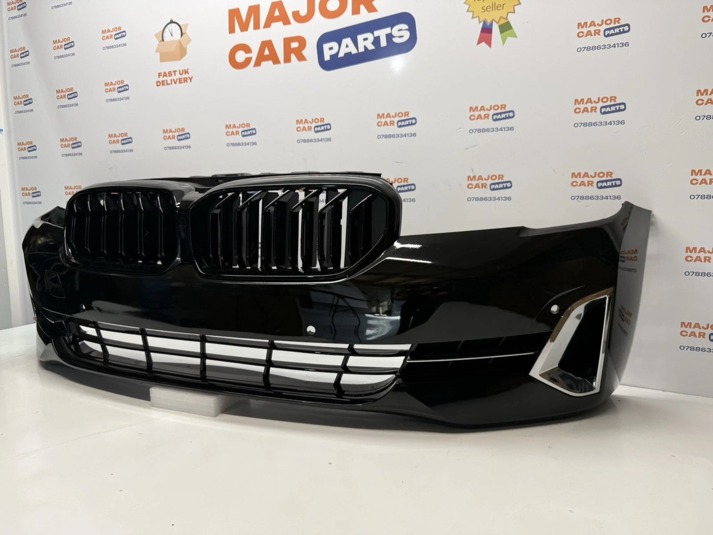 BMW 5 Series G30 LCI 2021-2023 Complete M Sport Front Bumper with Grilles / M5 Grille