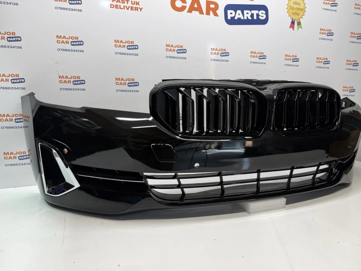 BMW 5 Series G30 LCI 2021-2023 Complete M Sport Front Bumper with Grilles / M5 Grille