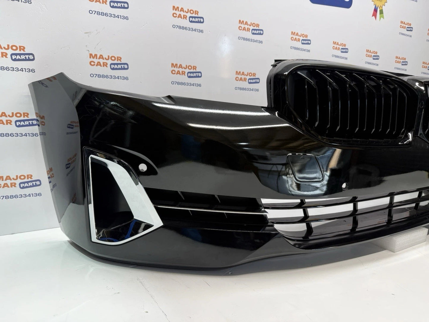 BMW 5 Series G30 LCI 2021-2023 Complete M Sport Front Bumper with Grilles / M5 Grille