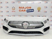 Mercedes Benz A Class W177 2019-2022 AMG Front Bumper with Grilles / White