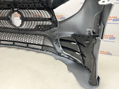 Mercedes Benz A Class W177 2019-2022 AMG Front Bumper with Grilles / White