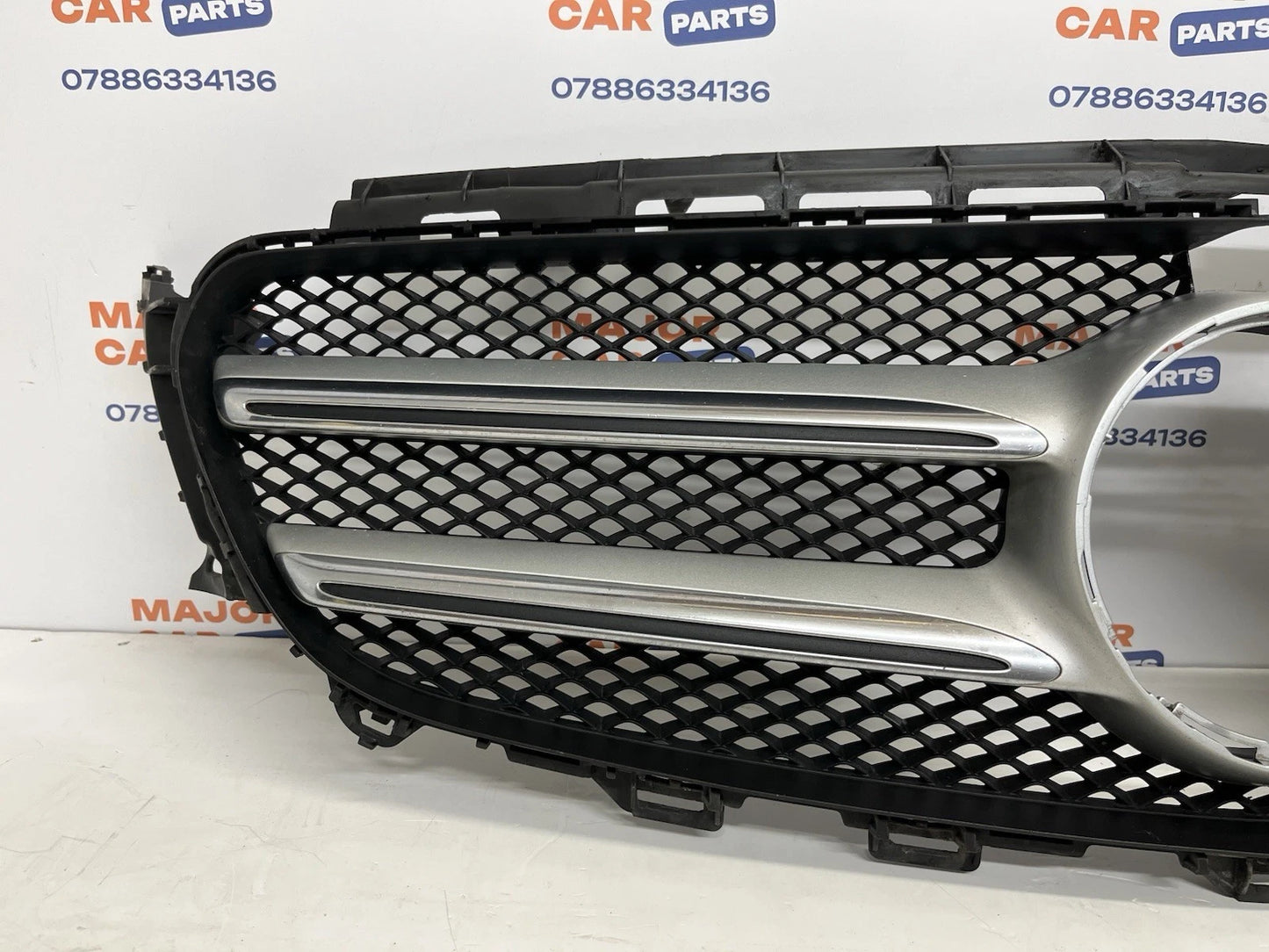 Mercedes Benz E Class W213 2016-2020 Front Bumper with Grilles /  Black / Genuine