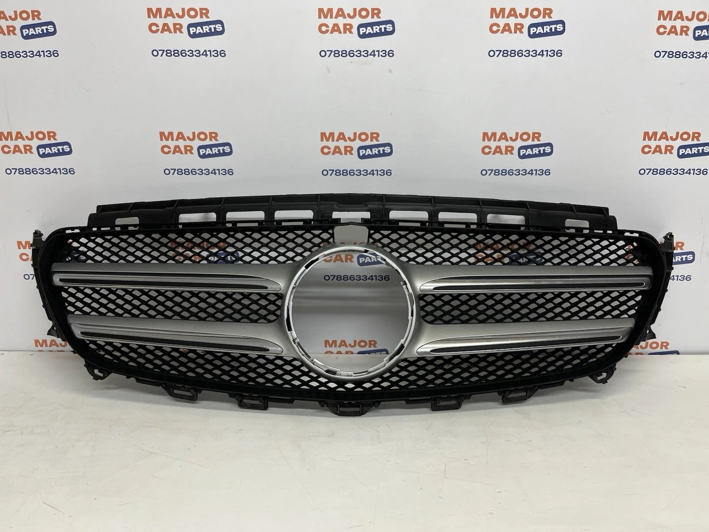 Mercedes Benz E Class W213 2016-2020 Front Bumper with Grilles /  Black / Genuine