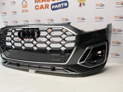 Audi Q5 S Line 2021-2024 Complete Front Bumper With Grilles
