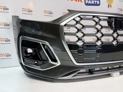 Audi Q5 S Line 2021-2024 Complete Front Bumper With Grilles