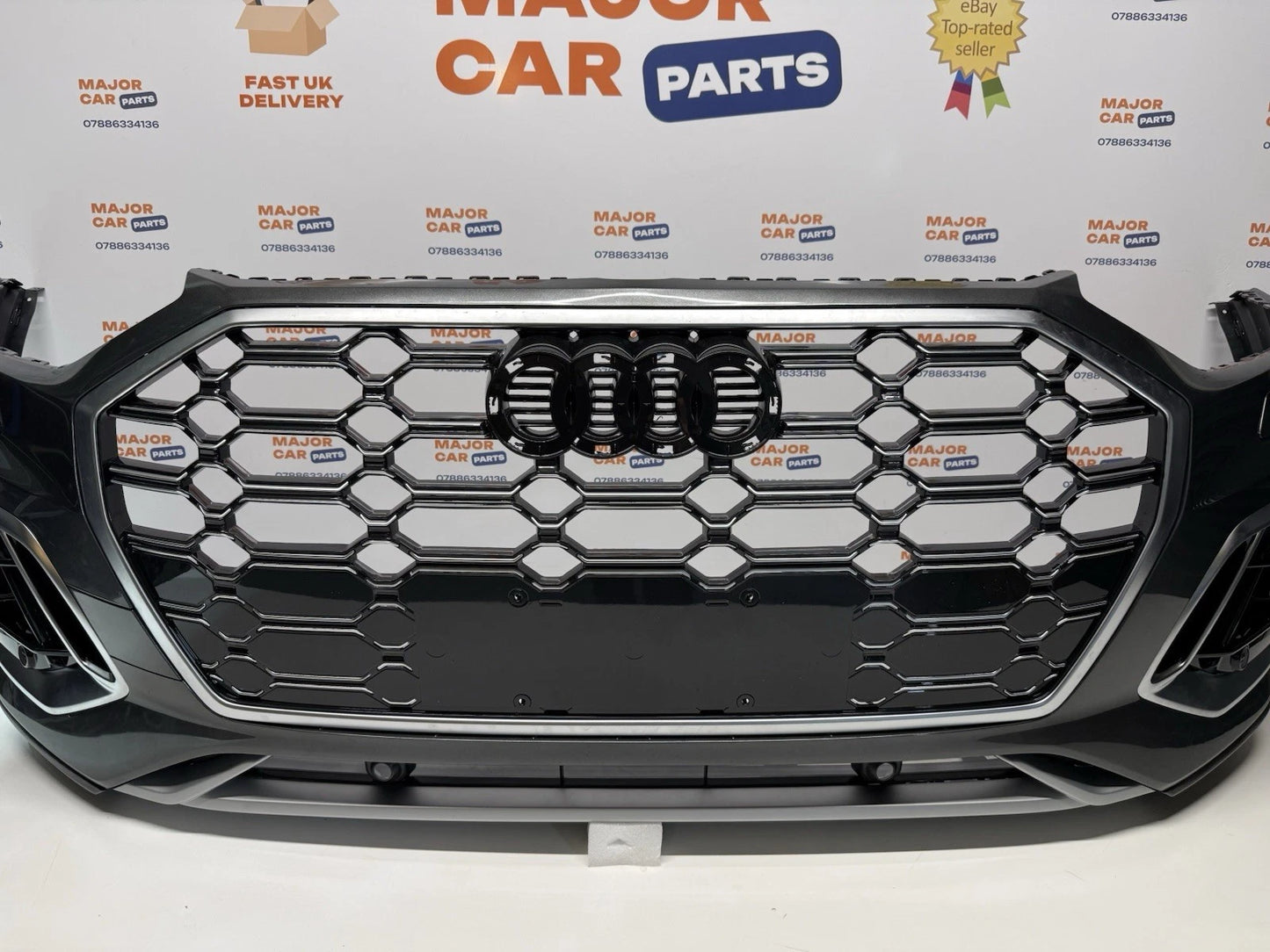 Audi Q5 S Line 2021-2024 Complete Front Bumper With Grilles