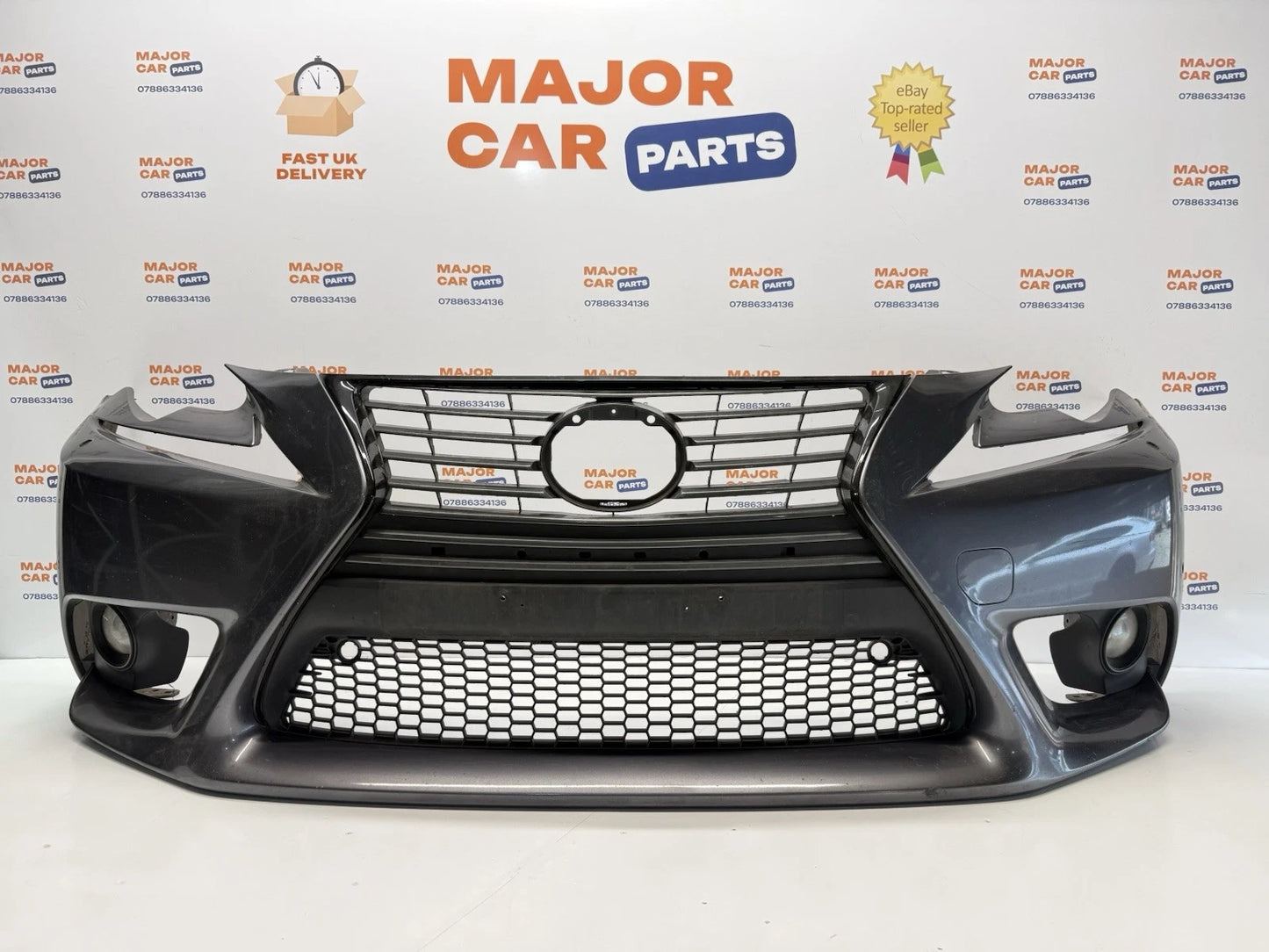 Lexus IS 300h 2013-2016 Genuine Front Bumper With Grilles / Grey