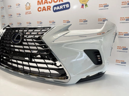 Lexus NX 300h 2018–2022 Front Bumper Assembly with Grilles / White