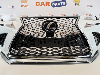 Lexus NX 300h 2018–2022 Front Bumper Complete with Grilles / F Sport / White