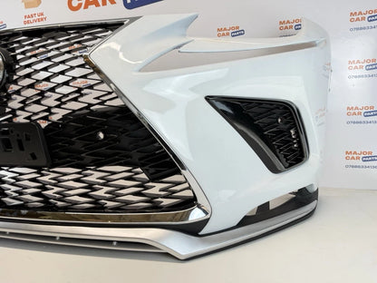 Lexus NX 300h 2018–2022 Front Bumper Complete with Grilles / F Sport / White