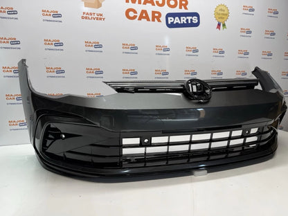 Volkswagen Golf 8 R-Line 2020–2024 Front Bumper With Grilles / Grey