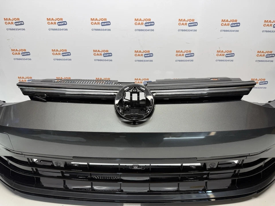 Volkswagen Golf 8 R-Line 2020–2024 Front Bumper With Grilles / Grey
