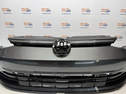 Volkswagen Golf 8 R-Line 2020–2024 Front Bumper With Grilles / Grey