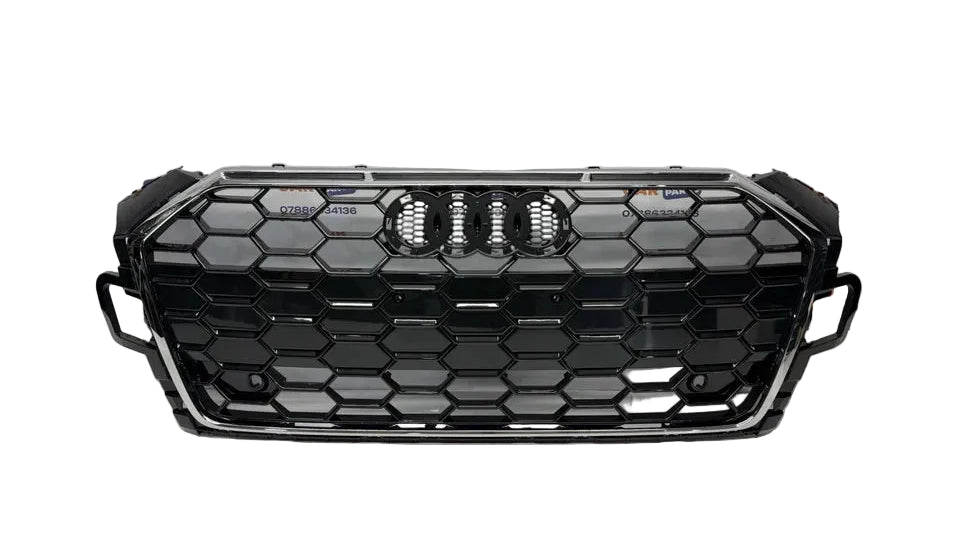 Audi A5 S Line 2020-2024 Front Bumper Radiator Grille with Chrome